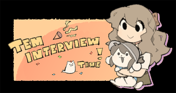 Illustration of Tem holding Temmie: Interview Time!!