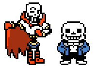 Papyrus as a vampire, and sans