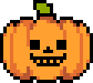 Pumpkin with sans' face on it
