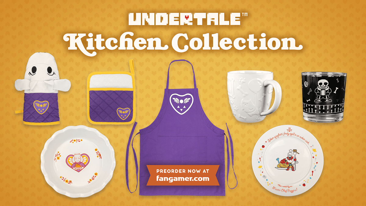 UNDERTALE Kitchen Collection, preorder now at Fangamer.com